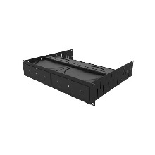 Rackmount Vented Shelf and Faceplate for 2 x Sonos Amplifiers - 2U