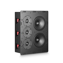 MKS-IW300, In Wall Speaker, Black With White Paintable Grille: Each