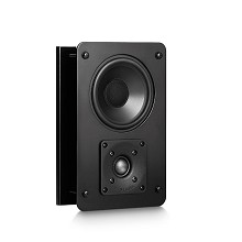 MKS-IW85, In Wall Or In Ceiling Speaker, Black With White Paintable Grille: Each