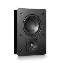 MKS-IW95, In Wall Or In Ceiling Speaker, Black With White Paintable Grille: Each