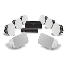 Sonos Amp 4 Zone System (6 x Sonance Ceiling Speakers + 2 x Sonos Outdoor Speakers)