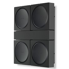 Flexson Black Wall Mount For 4 Sonos Amp